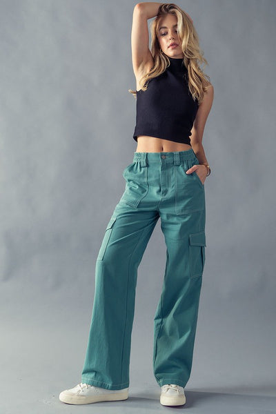 Wide Leg High Waisted 6 Pockets Cargo Pants – Unity Clothing Inc. North  Vancouver