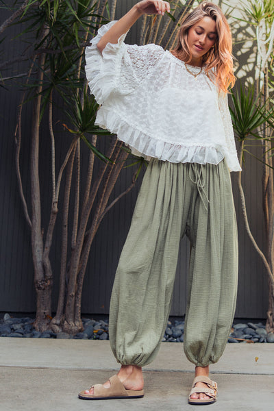 Cotton Balloon Pants