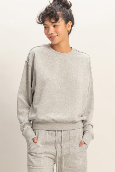 Raw Edge Sweatshirt