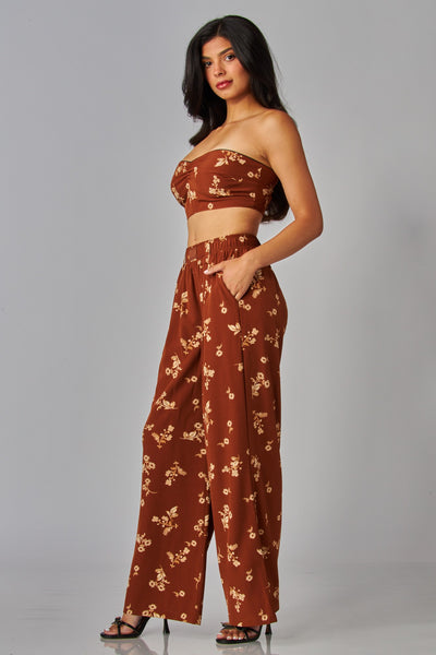 Floral Silk Pant