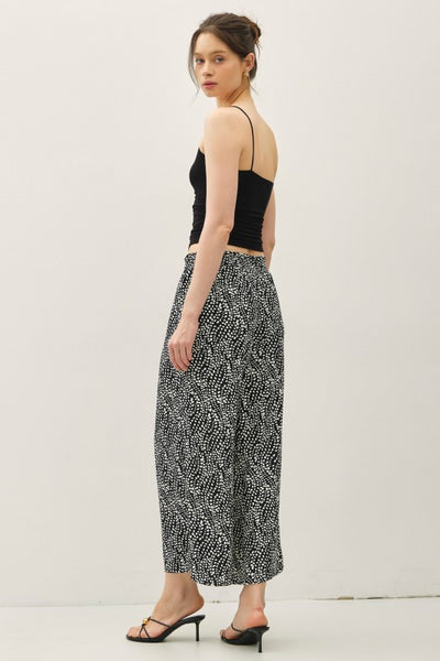 Ditsy Printed Crop Pants