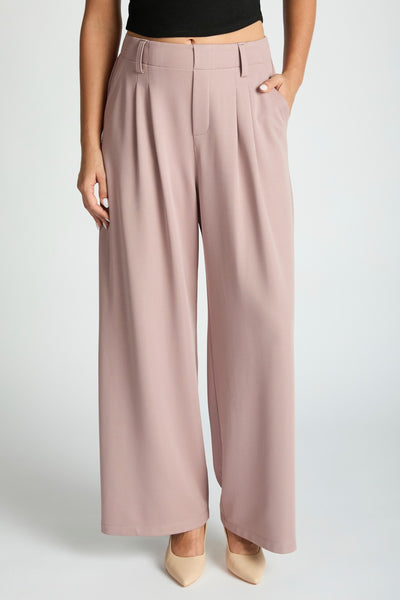 Wide Leg Waffle Trousers