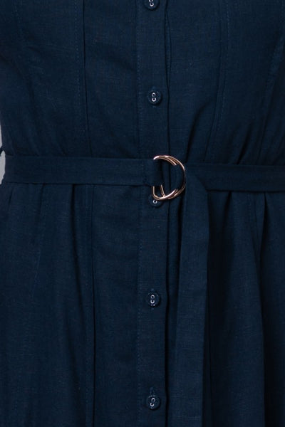 Linen Belted Dress