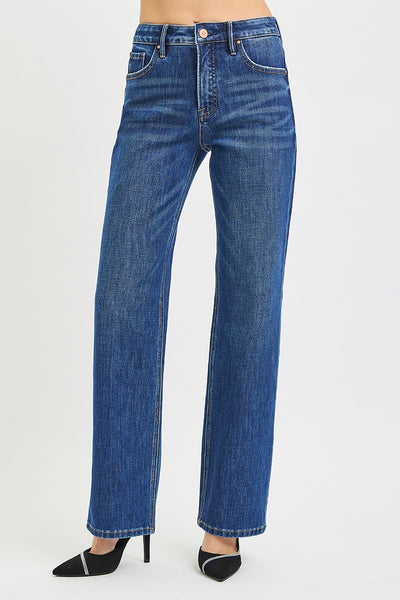 Tummy Control High Rise Straight Jeans