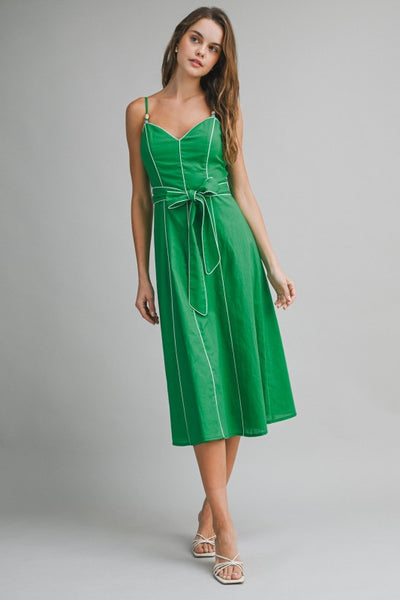 Linen Cotton Midi Dress