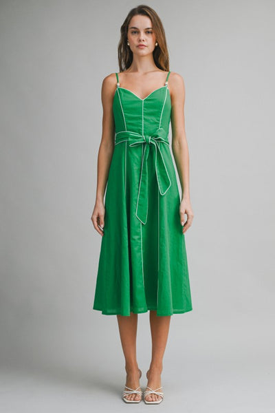 Linen Cotton Midi Dress