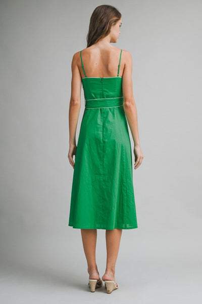 Linen Cotton Midi Dress