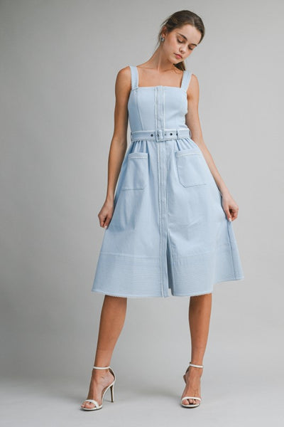 Belted Midi Dress