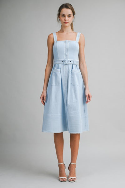 Belted Midi Dress