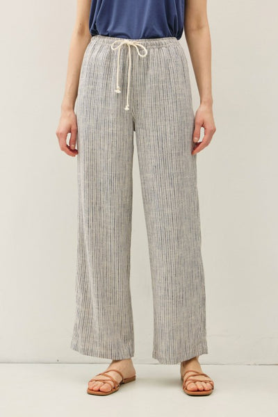 Stripy Linen Pants