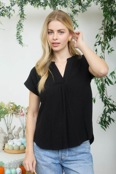 Back Button Short Sleeve