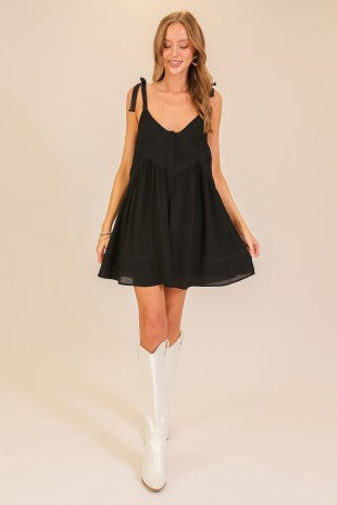 Sweet Serenity Lace Trim Dress