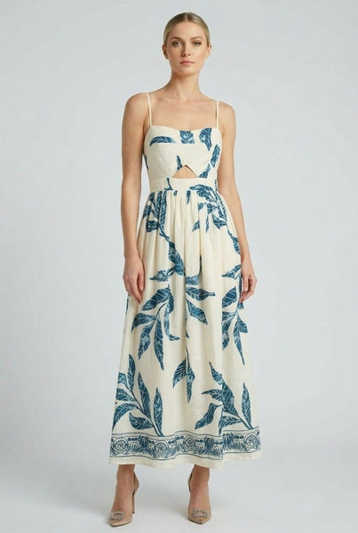 Cutout Bustier Midi Dress