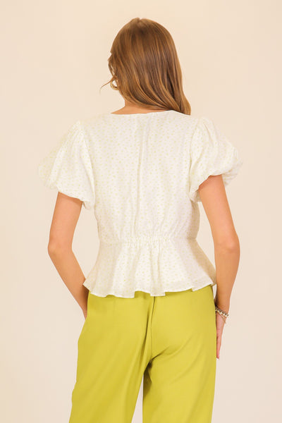Lace Peplum Blouse