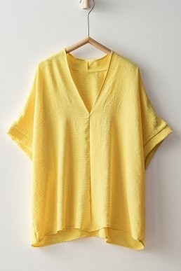 Effortless Boho V Neck Top