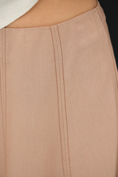 Stitched Midi Skirt