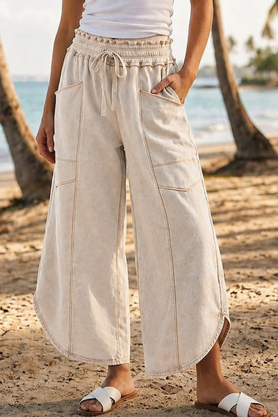 Mineral Washed Tulip Pants
