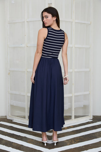 Stripe Tank Mixed Dress