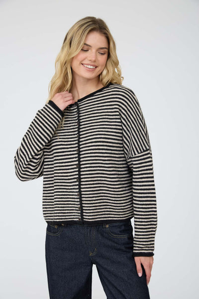 Striped Soft Cardigan