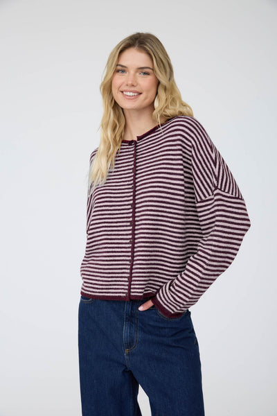 Striped Soft Cardigan