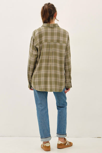 Olive Plaid Shirt