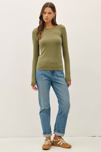 Ribbed Crewneck Longsleeve