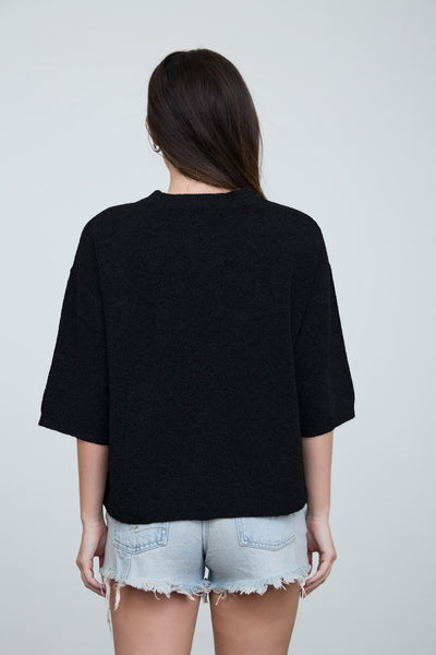 Heathered Boxy Pullover