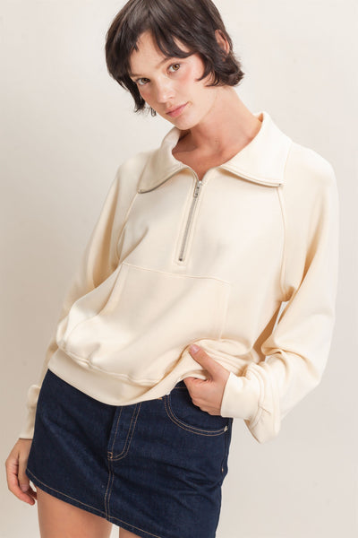 Half Zip Raglan Pullover