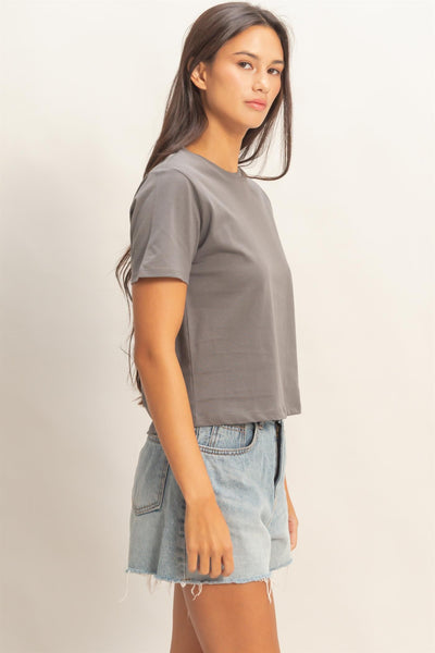 Cotton Crew Neck Tee