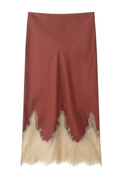 Contrast Lace Skirt