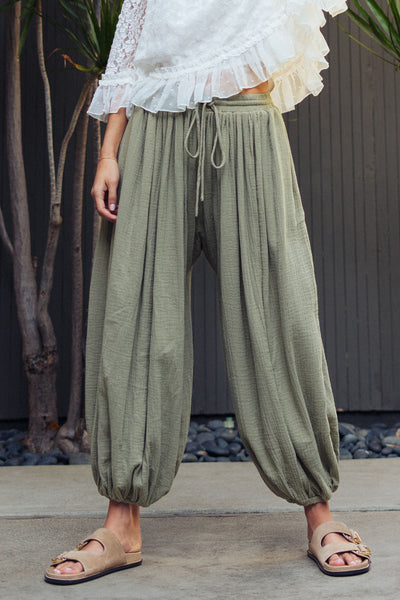 Cotton Balloon Pants