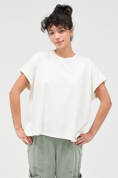 Capped Sleeve Mineral Tee