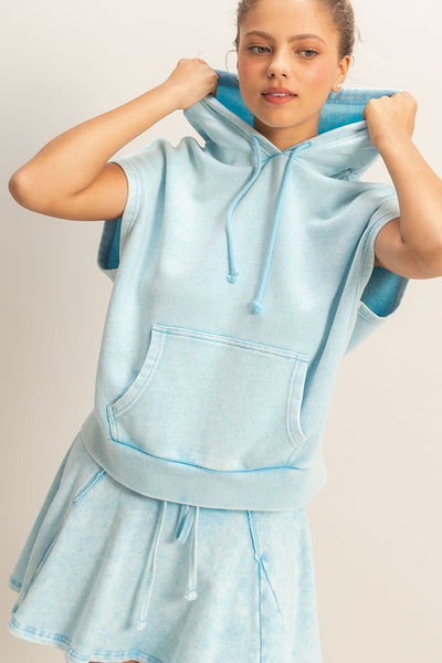 Kangaroo Hooded Sleeveless Sweatshirt