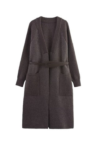 Sparkle Knit Belted Coat