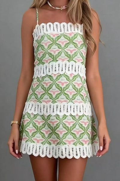 Geometric Print Mini Dress