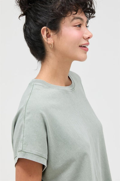 Capped Sleeve Mineral Tee