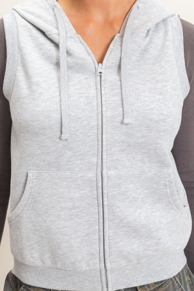 Sleeveless Zip Up