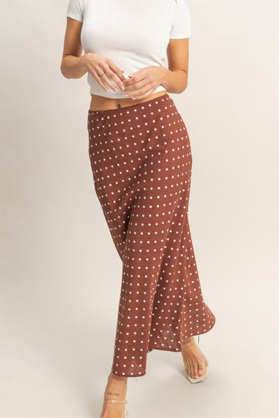 Polka Dot A Line Skirt