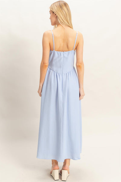Keyhole Ruched Dress