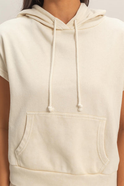 Kangaroo Hooded Sleeveless Sweatshirt