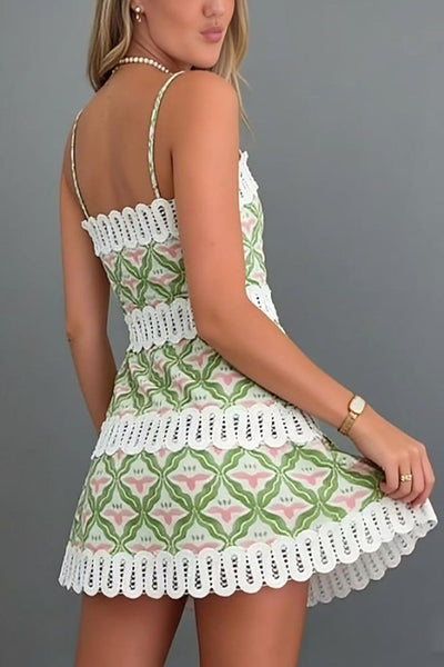 Geometric Print Mini Dress