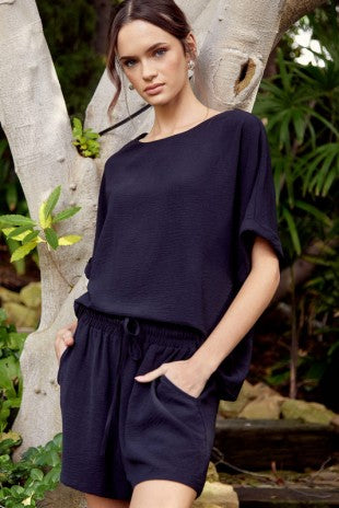 Solid Loungewear Shorts