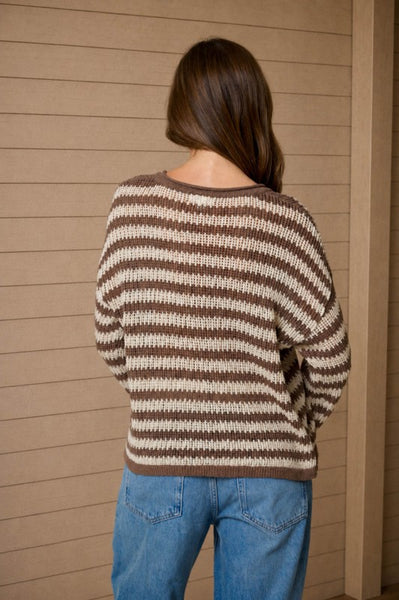 Stripe Sheer Sweater