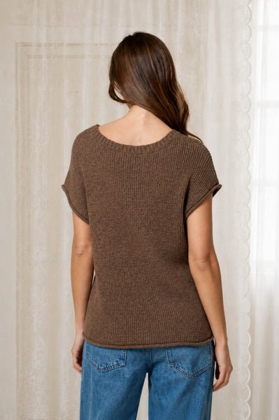 Crew Neck Knit Sweater Top