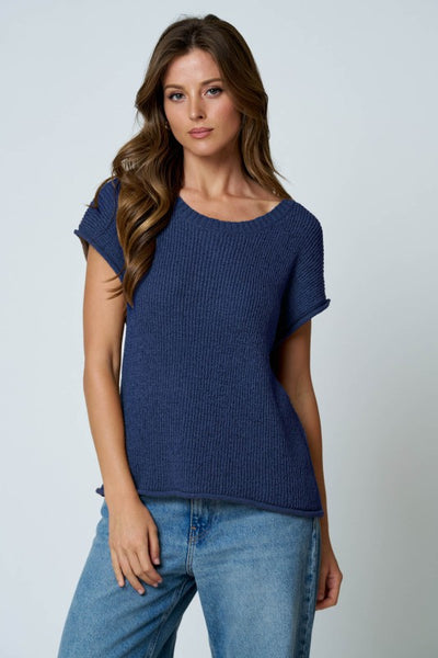 Crew Neck Knit Sweater Top
