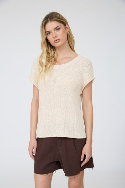 Crew Neck Knit Sweater Top