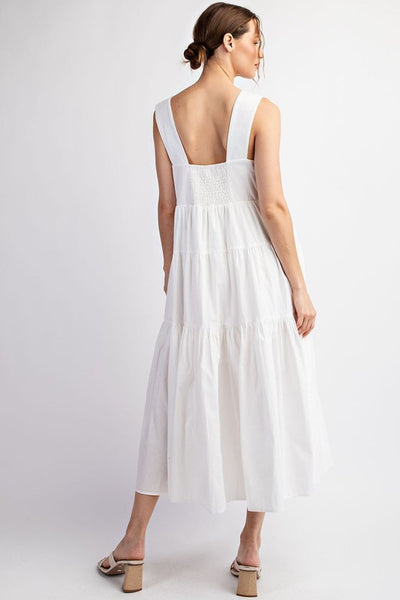 Sleeveless Tiered Midi Dress