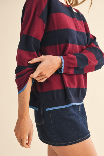 Striped Rugby Sweater