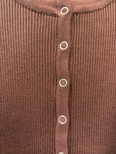 Snap Button Knit Cardigan