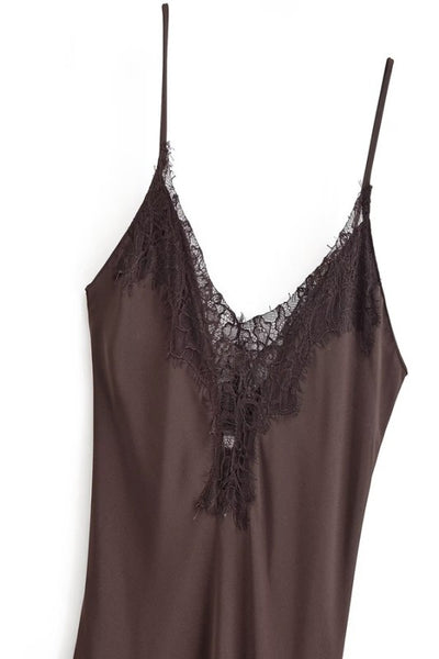 Lace Trim Slip Dress